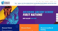 Desktop Screenshot of indianamuseum.org