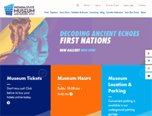 Tablet Screenshot of indianamuseum.org